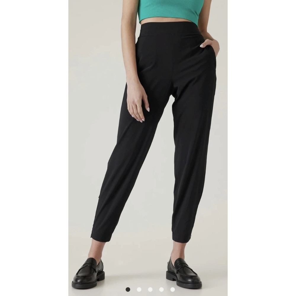 Athleta Brooklyn Heights High Rise Jogger Womens 4T Tall Ankle Zip Pockets
